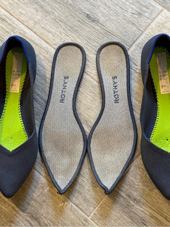 Rothys The Point Shoes Womens
Size 8 Blue Knit Pointed Toe
Ballet Flats - Picture 4 of 9